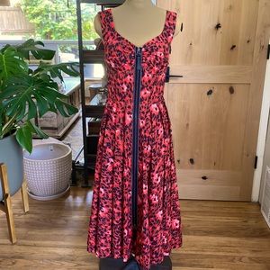 NWOT Marni Abstract Leopard Print Midi Dress